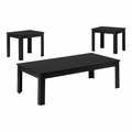 Homeroots Black Table Set - 3 Piece 366074